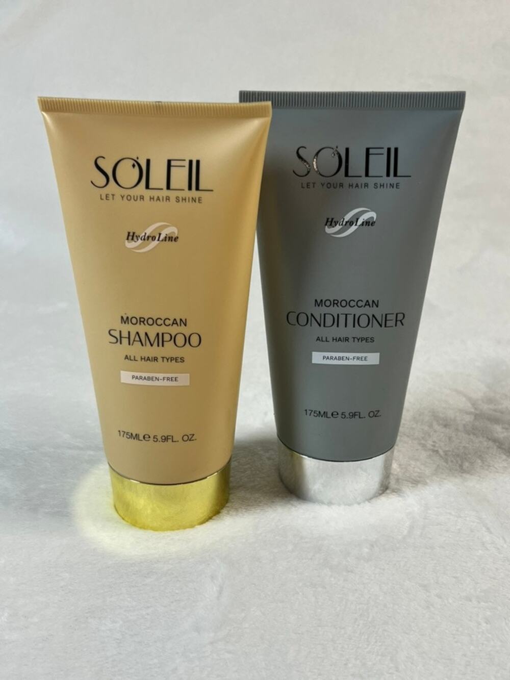 Soleil Moroccan Shampoo + Conditioner Bundle Set $100 MRSP